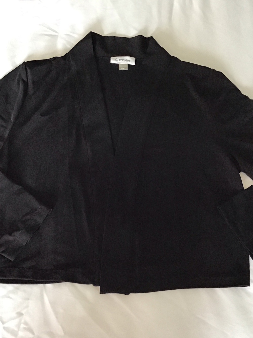 Calvin Klein Black Cropped Gown Jacket